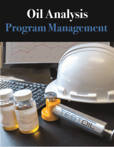 Oil Analysis Program Management